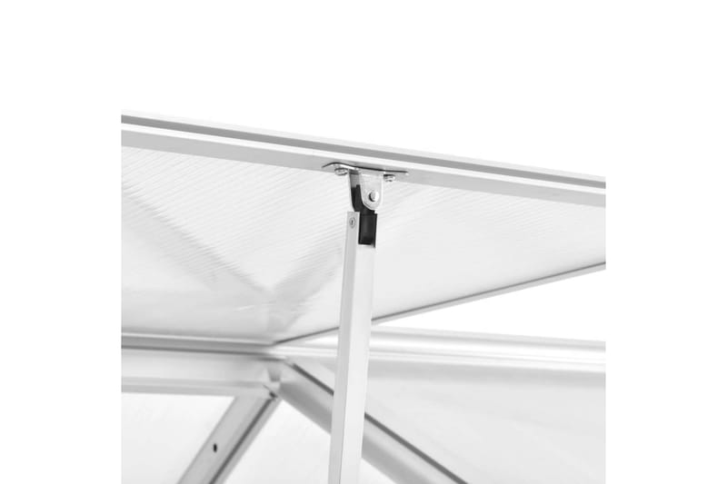Växthus aluminium 421x190x195 cm 15,6 m³ - Transparent - Trädgård & spabad - Trädgårdsskötsel - Växthus