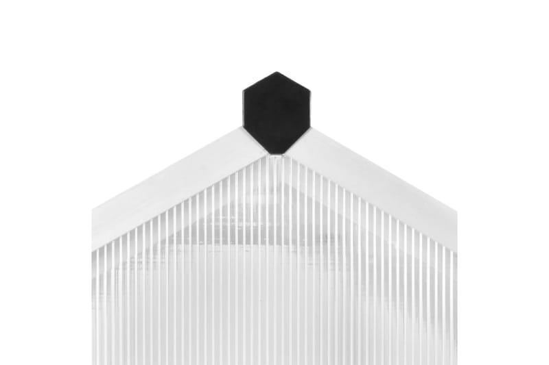 Växthus aluminium 421x190x195 cm 15,6 m³ - Transparent - Trädgård & spabad - Trädgårdsskötsel - Växthus