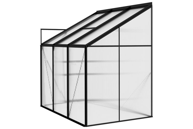 Växthus antracit aluminium 3,8 m³ - Grå - Växthus - Fristående växthus