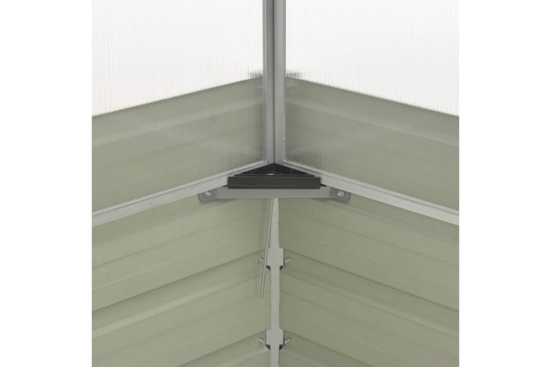 Växthus brun 100x100x85 cm galvaniserat stål - Brun - Trädgård & spabad - Trädgårdsskötsel - Växthus