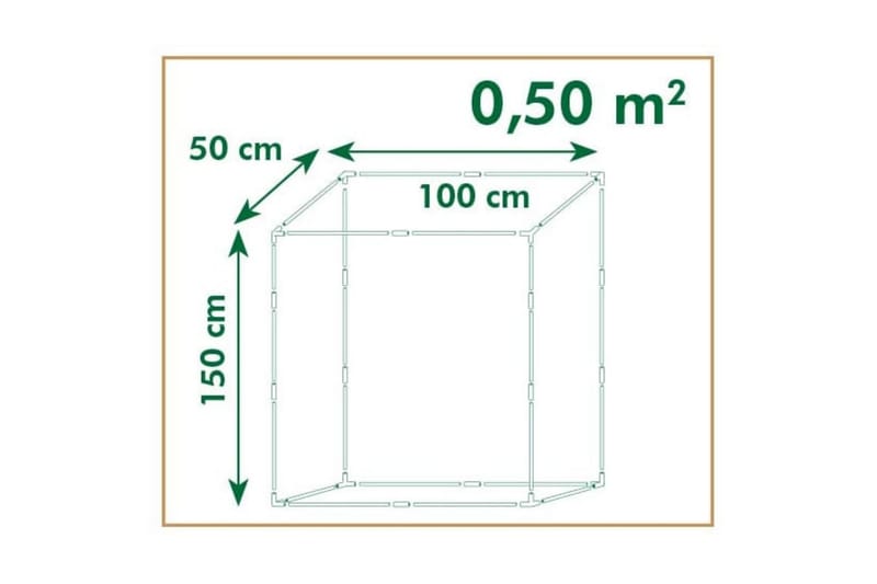 Växthus för tomatodling 100x50x150 cm - Transparent - Växthus - Fristående växthus