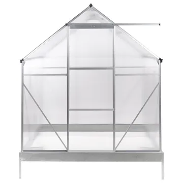 Växthus För Trädgård Apulia Silver 190 cm - Silver/Transparent - Trädgård & spabad - Trädgårdsskötsel - Växthus