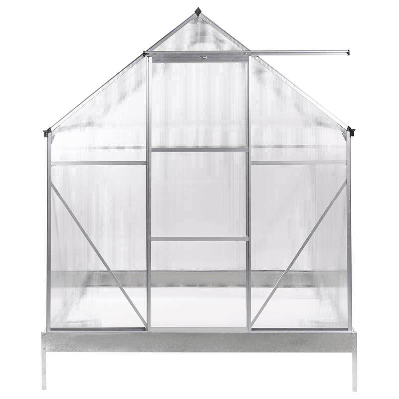 Växthus För Trädgård Apulia Silver 190 cm - Silver/Transparent - Trädgård & spabad - Trädgårdsskötsel - Växthus