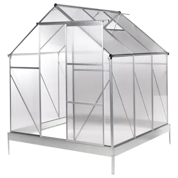 Växthus För Trädgård Apulia Silver 190 cm - Silver/Transparent - Trädgård & spabad - Trädgårdsskötsel - Växthus