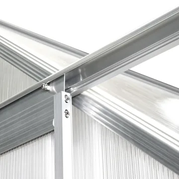 Växthus För Trädgård Apulia Silver 190 cm - Silver/Transparent - Trädgård & spabad - Trädgårdsskötsel - Växthus