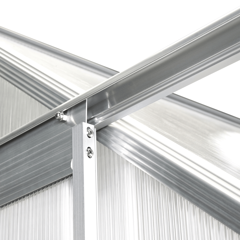 Växthus För Trädgård Apulia Silver 190 cm - Silver/Transparent - Trädgård & spabad - Trädgårdsskötsel - Växthus