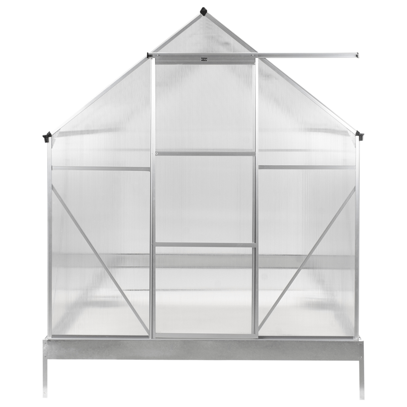 Växthus För Trädgård Apulia Silver 315 cm - Silver/Transparent - Trädgård & spabad - Trädgårdsskötsel - Växthus