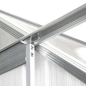 Växthus För Trädgård Apulia Silver 315 cm - Silver/Transparent - Trädgård & spabad - Trädgårdsskötsel - Växthus