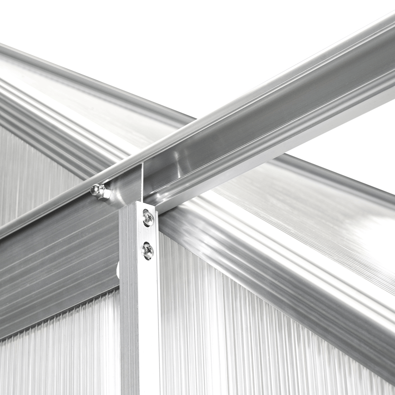 Växthus För Trädgård Apulia Silver 315 cm - Silver/Transparent - Trädgård & spabad - Trädgårdsskötsel - Växthus