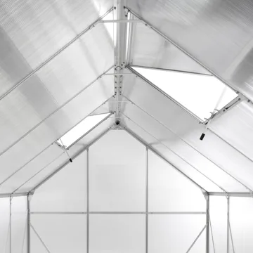 Växthus För Trädgård Apulia Silver 315 cm - Silver/Transparent - Trädgård & spabad - Trädgårdsskötsel - Växthus