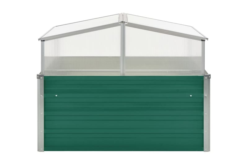 Växthus grön 100x100x77 cm galvaniserat stål - Grön - Trädgård & spabad - Trädgårdsskötsel - Växthus