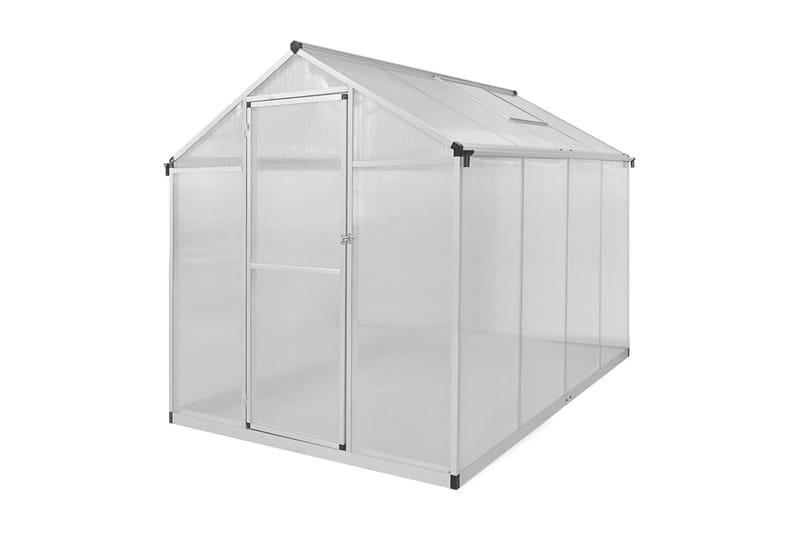Växthus i förstärkt aluminium med basram 4,6 m² - Transparent - Trädgård & spabad - Trädgårdsskötsel - Växthus
