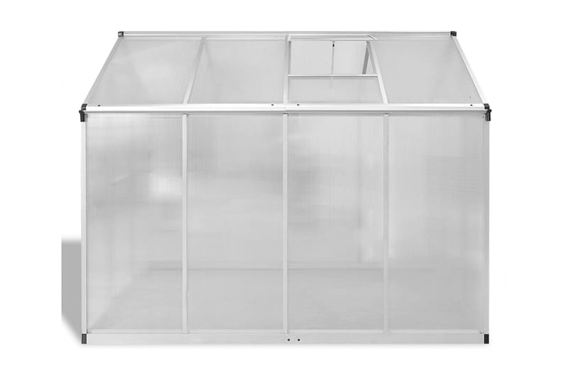 Växthus i förstärkt aluminium med basram 4,6 m² - Transparent - Växthus - Fristående växthus