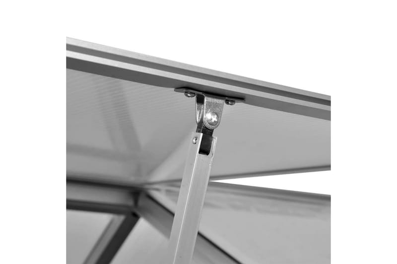 Växthus i förstärkt aluminium med basram 4,6 m² - Transparent - Trädgård & spabad - Trädgårdsskötsel - Växthus