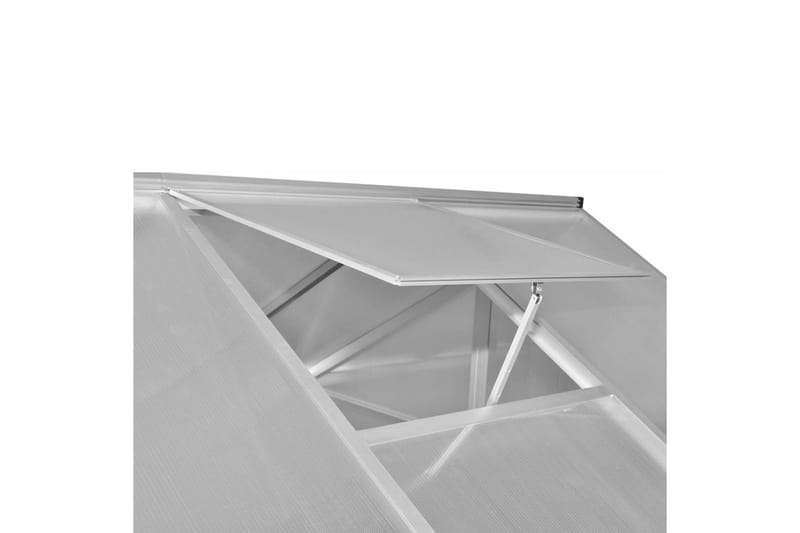 Växthus i förstärkt aluminium med basram 4,6 m² - Transparent - Växthus - Fristående växthus