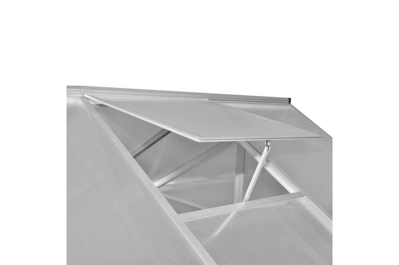 Växthus i förstärkt aluminium med basram 6,05 m² - Transparent - Trädgård & spabad - Trädgårdsskötsel - Växthus