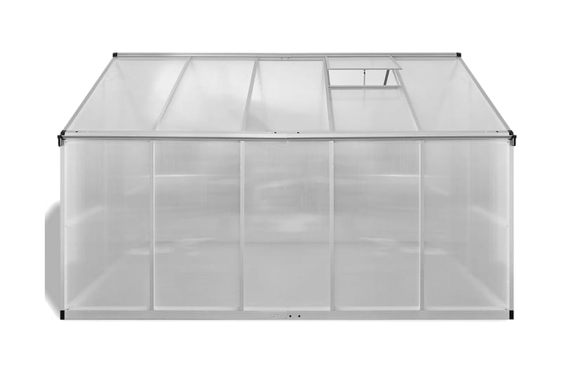 Växthus i förstärkt aluminium med basram 7,55 m² - Transparent - Trädgård & spabad - Trädgårdsskötsel - Växthus