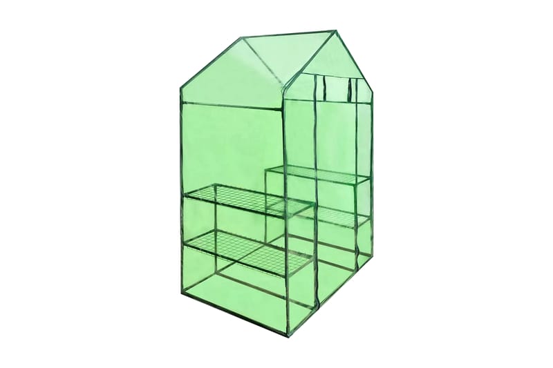 Växthus med 4 hyllor - Grön - Växthus - Fristående växthus