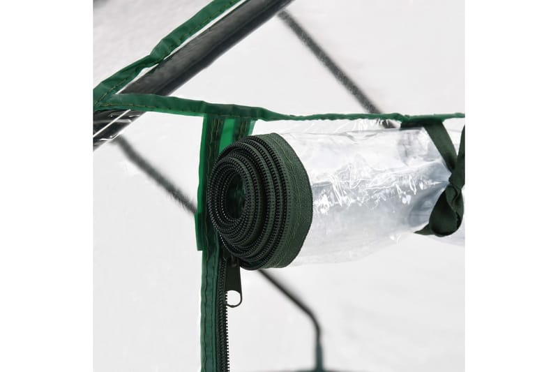Växthus med 8 hyllor 143x143x195 cm - Transparent - Trädgård & spabad - Trädgårdsskötsel - Växthus