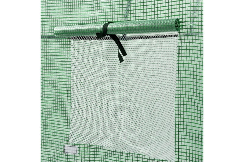 Växthus med blixtlåsförsedd dörr 200x80x170 cm - Grön - Trädgård & spabad - Trädgårdsskötsel - Växthus