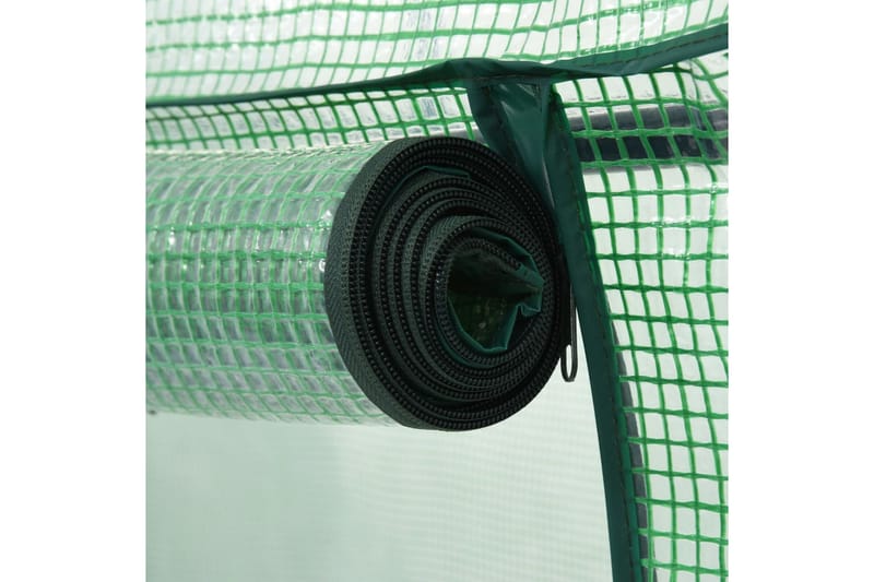 Växthus med blixtlåsförsedd dörr 200x80x170 cm - Grön - Trädgård & spabad - Trädgårdsskötsel - Växthus