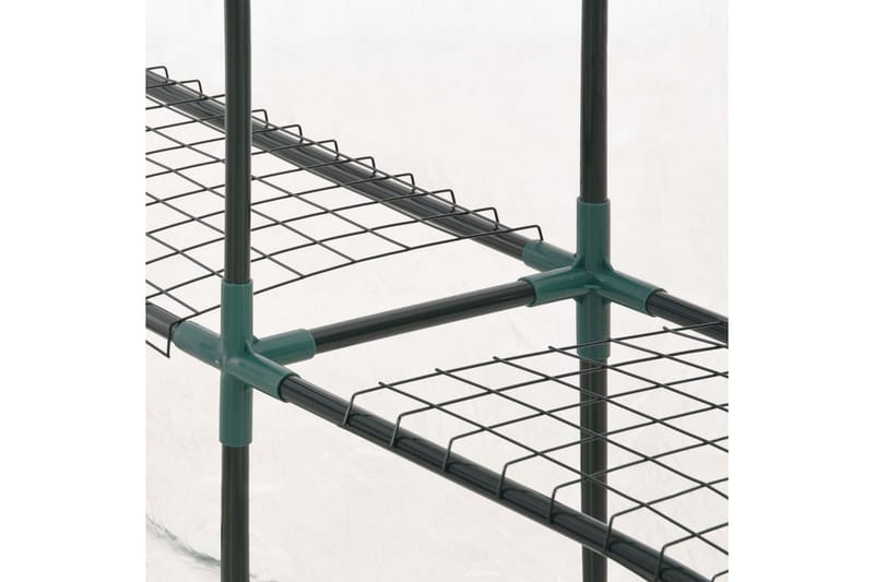 Växthus med blixtlåsförsedd dörr 200x80x170 cm - Grön - Trädgård & spabad - Trädgårdsskötsel - Växthus