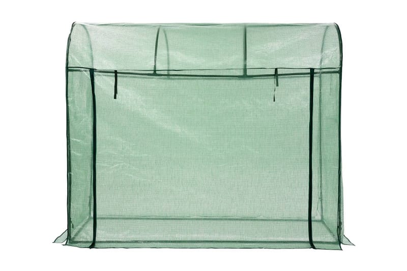 Växthus med blixtlåsförsedd dörr 200x80x170 cm - Grön - Trädgård & spabad - Trädgårdsskötsel - Växthus