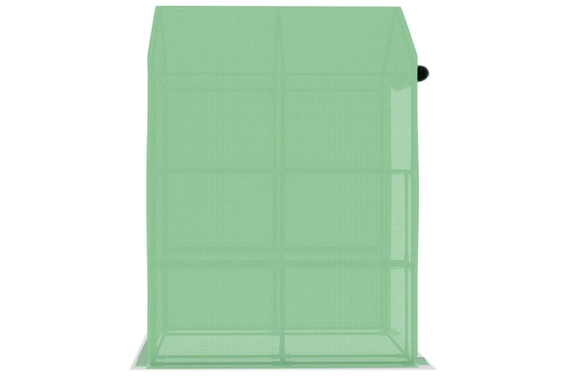 Växthus med hyllor stål 143x143x195 cm - Grön - Trädgård & spabad - Trädgårdsskötsel - Växthus