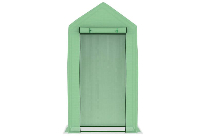 Växthus med stålram 0,5 m² 1x0,5x1,9 m - Grön - Trädgård & spabad - Trädgårdsskötsel - Växthus