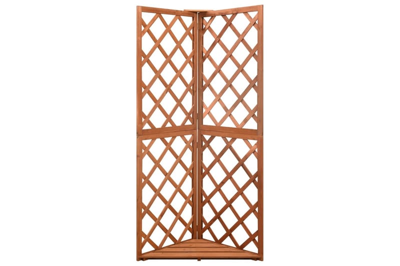 Hörnspaljé 50x50x145 cm massivt granträ - Brun - Trädgård & spabad - Trädgårdsskötsel - Växthus - Växthustillbehör