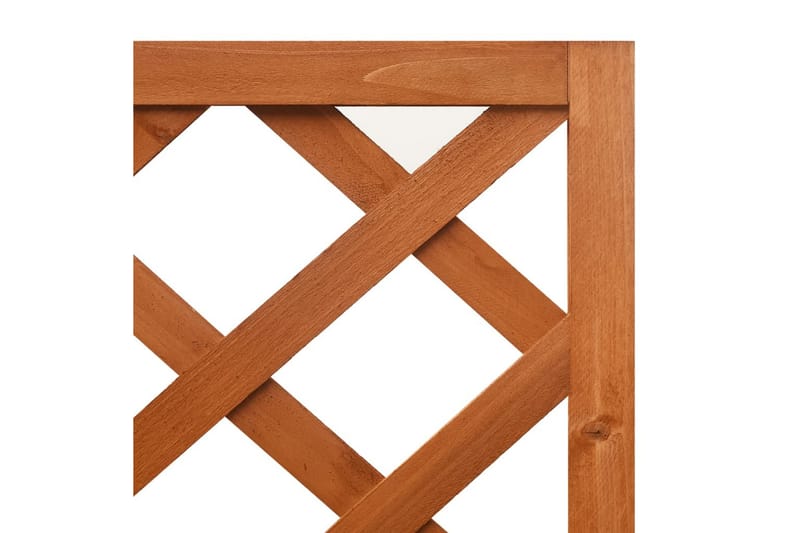 Hörnspaljé med odlingslåda 40x40x150 cm massivt granträ - Brun - Trädgård & spabad - Trädgårdsskötsel - Växthus - Växthustillbehör