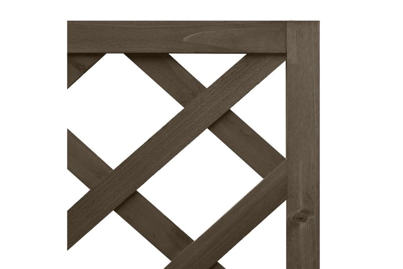 Hörnspaljé med odlingslåda grå 40x40x150 cm massivt granträ - Grå - Trädgård & spabad - Trädgårdsskötsel - Växthus - Växthustillbehör