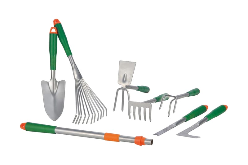 HI Trädgårdsredskap set silver metall - Växthustillbehör - Planteringsspade