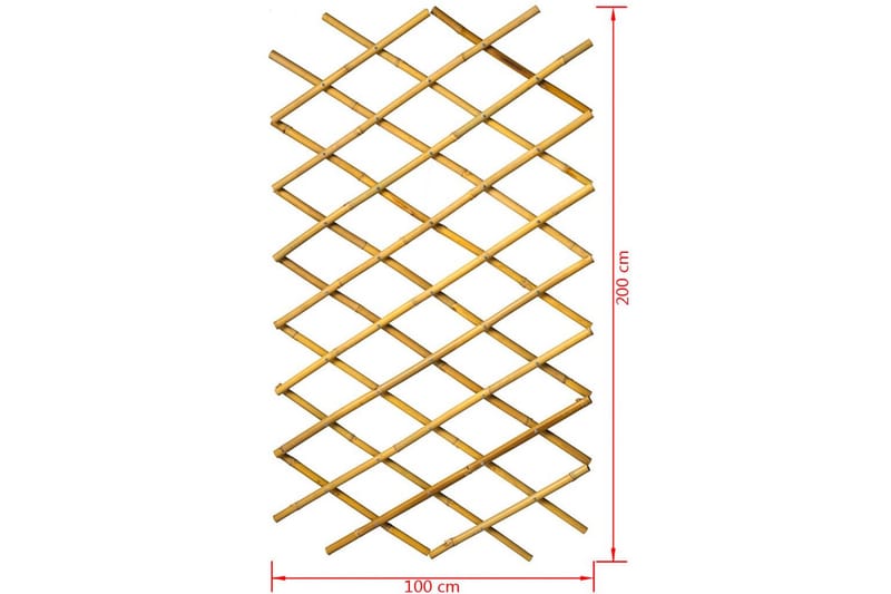Nature Trädgårdsspaljé 100x200 cm Bambu 6040722 - Brun - Trädgård & spabad - Trädgårdsskötsel - Växthus - Växthustillbehör