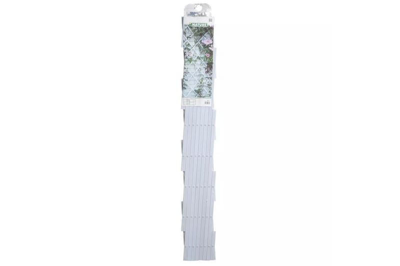 Nature Trädgårdsspaljé 100x200 cm PVC vit 6040703 - Vit - Växthustillbehör - Spalje