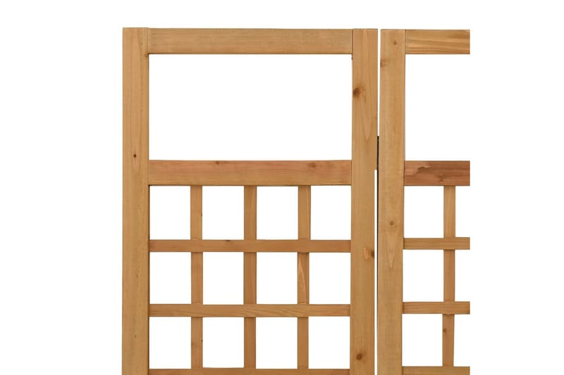 Rumsavdelare/Spaljé 4 paneler massiv furu 161x180 cm - Brun - Trädgård & spabad - Trädgårdsskötsel - Växthus - Växthustillbehör