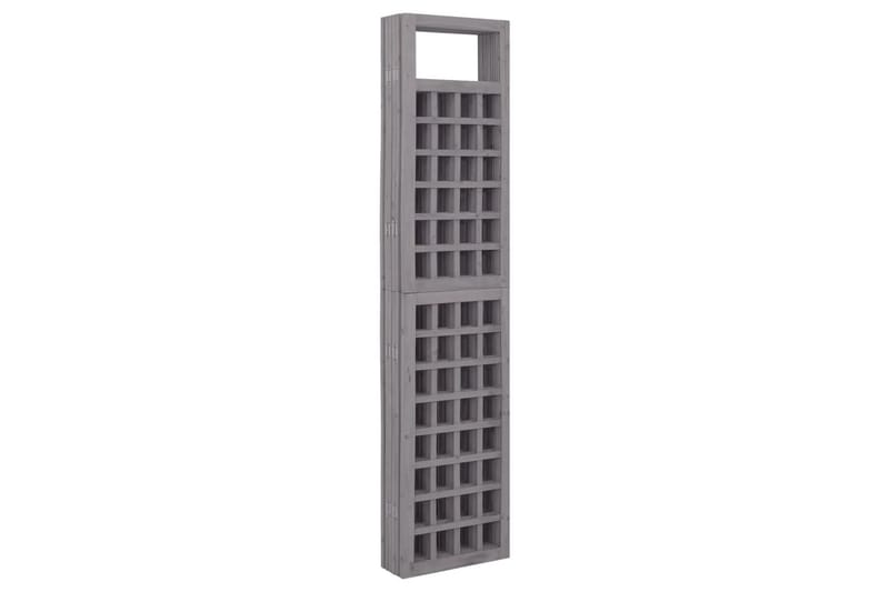 Rumsavdelare/Spaljé 6 paneler massiv furu grå 242,5x180 cm - Grå - Trädgård & spabad - Trädgårdsskötsel - Växthus - Växthustillbehör
