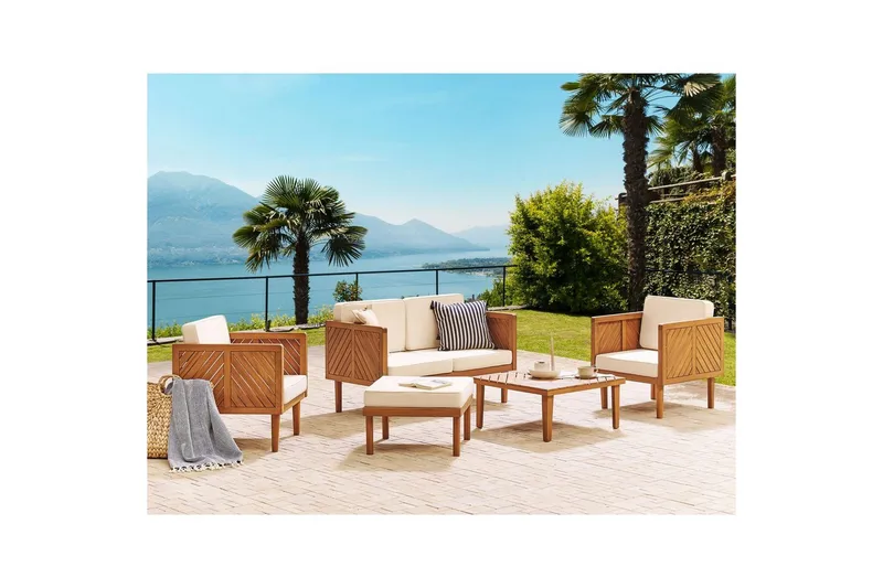 2-sitssoffa med fåtöljer Baratti - Trädgård & spabad - Utemiljö - Altan & terrass - Altanmöbler