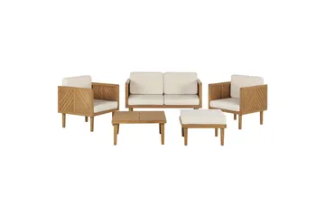 2-sitssoffa med fåtöljer Baratti - Utemöbler - Loungemöbler - Soffgrupp utomhus