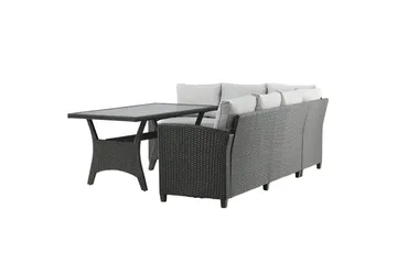 Bentwood Loungegrupp Utomhus 5-sits - Svart/Grå - Utemöbler - Loungemöbler - Soffgrupp utomhus