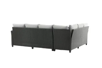Bentwood Loungegrupp Utomhus 5-sits - Svart/Grå - Utemöbler - Loungemöbler - Soffgrupp utomhus