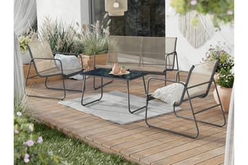 Corpach Soffgrupp Anthracite - Utemöbler - Loungemöbler - Soffgrupp utomhus