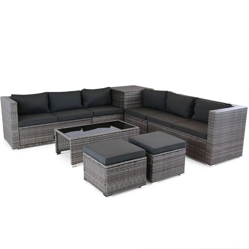 Exklusiv loungegrupp | Inbyggd förvaring | Grå konstrotting | Djursvik, undefined