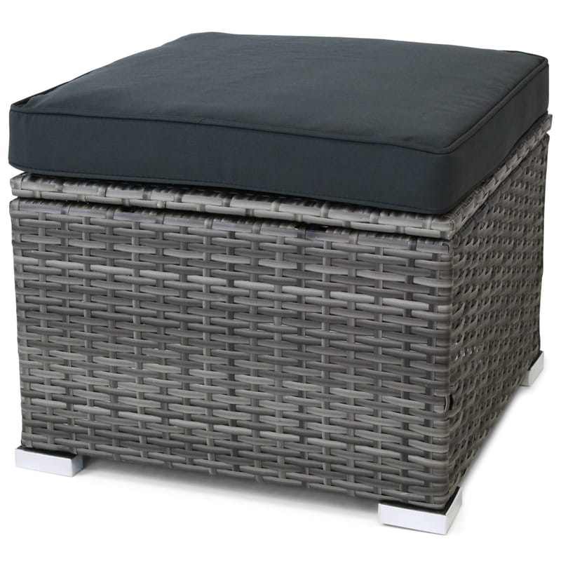 Exklusiv loungegrupp | Inbyggd förvaring | Grå konstrotting | Djursvik - Trädgård & spabad - Utemiljö - Altan & terrass - Altanmöbler