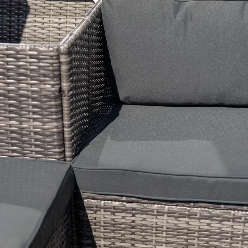 Exklusiv loungegrupp | Inbyggd förvaring | Grå konstrotting | Djursvik - Trädgård & spabad - Utemiljö - Altan & terrass - Altanmöbler