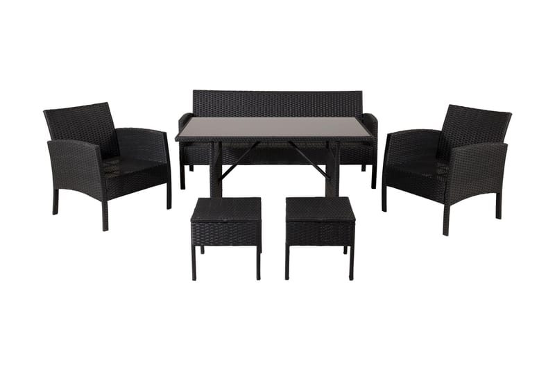 Knock Loungegrupp Utomhus - Svart - Trädgård & spabad - Utemiljö - Altan & terrass - Altanmöbler