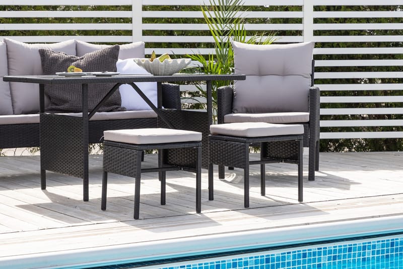 Knock Loungegrupp Utomhus - Svart - Trädgård & spabad - Utemiljö - Altan & terrass - Altanmöbler