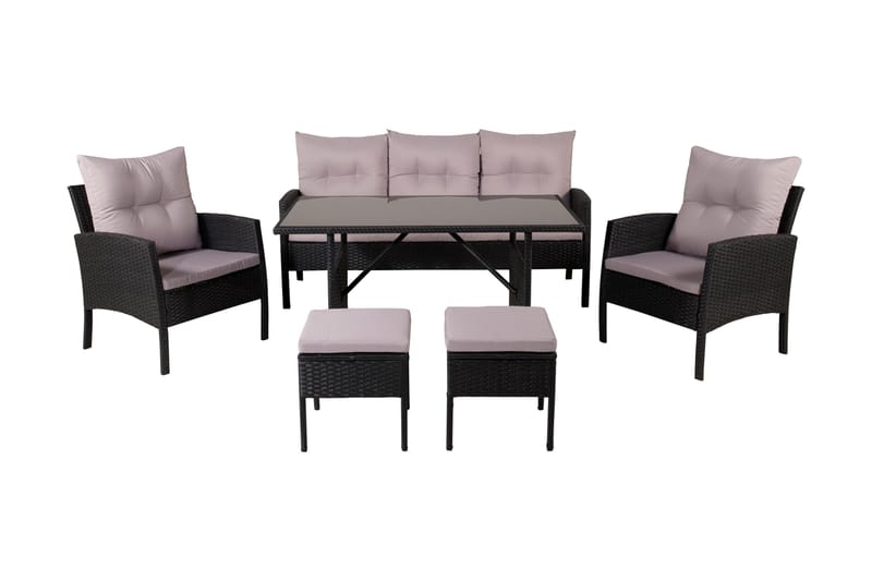 Knock Loungegrupp Utomhus - Svart - Trädgård & spabad - Utemiljö - Altan & terrass - Altanmöbler