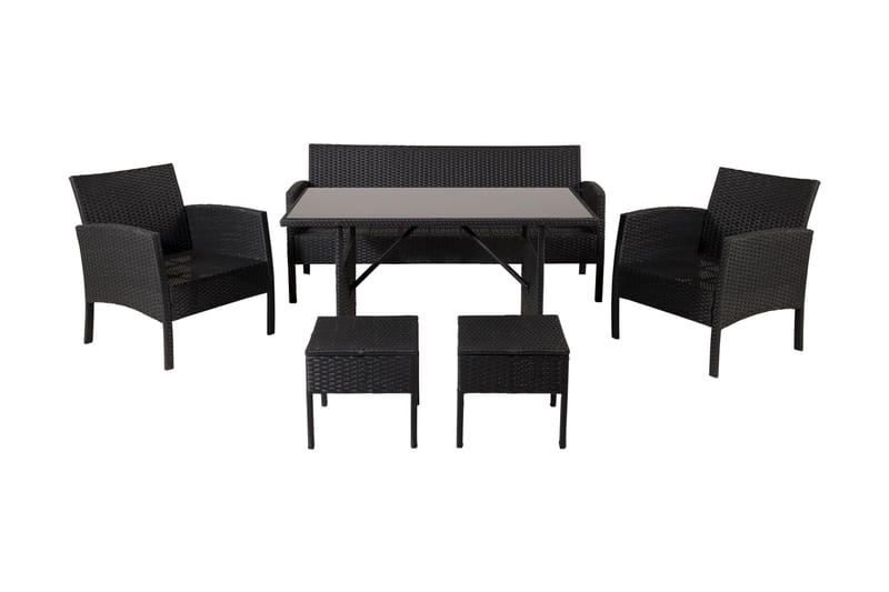 Knock Loungegrupp Utomhus - Svart - Trädgård & spabad - Utemiljö - Altan & terrass - Altanmöbler