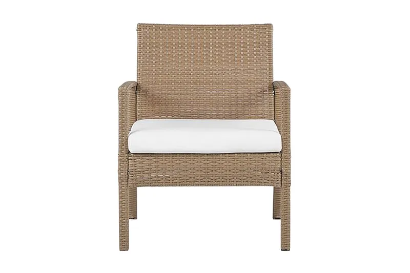 Loungegrupp Utomhus 4-sits konstrotting ljusbrun MARSALA - Trä/natur - Trädgård & spabad - Utemiljö - Altan & terrass - Altanmöbler